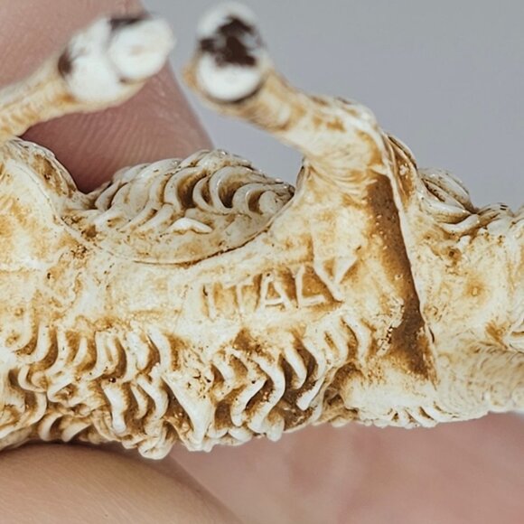 Vintage Fontanini Italy Sheep Lamb Figurine Grazing Plastic - Picture 5 of 8